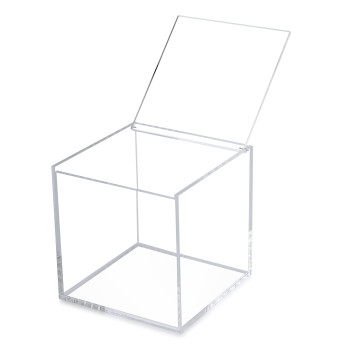 Transparent Acrylic Coffee Pod Holder with Lid for Nespresso OriginalLine, a Capsule Dispenser, Tea Bag and Sugar Storage Box- Modern - 1 Piece - Transparent