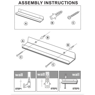 4-Pack Premium Transparent Acrylic Floating Shelves, a 38-1 cm Invisible Wall Ledge Display and Heavy-Duty 5mm Thick Bookshelf- Modern - 4-Pack - Transparent