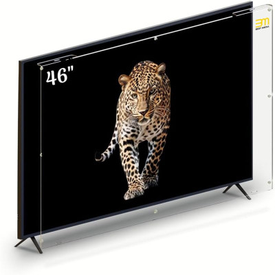 46 Inch TV Screen Protector - 3mm Premium Acrylic - Scratch & Liquid Resistant - Fits All Flat Screens