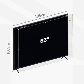 83 Inch TV Screen Protector - 3mm Premium Acrylic - Scratch & Liquid Resistant - Fits All Flat Screens