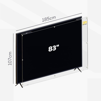 83 Inch TV Screen Protector - 3mm Premium Acrylic - Scratch & Liquid Resistant - Fits All Flat Screens