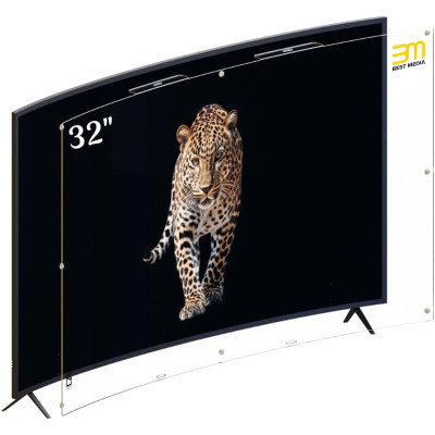32 Inch Curved TV Screen Protector - 3mm Premium Acrylic - Scratch Resistant & Anti-Fingerprint - Premium Quality
