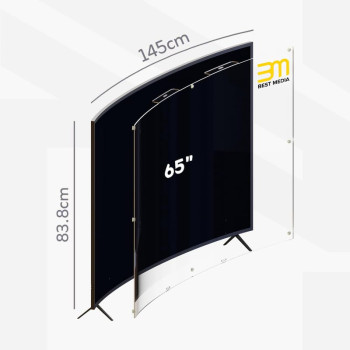 65 Inch Curved TV Screen Protector - 3mm Premium Acrylic - Scratch Resistant & Anti-Fingerprint - Premium Quality