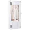 Rotating Acrylic Necklace Holder, Lengthened Clear Jewelry Display Stand with 24 Hooks, Dustproof Organizer for Necklaces and Pendants, Perfect for Dresser, Bathroom, Retail Display, Clear
