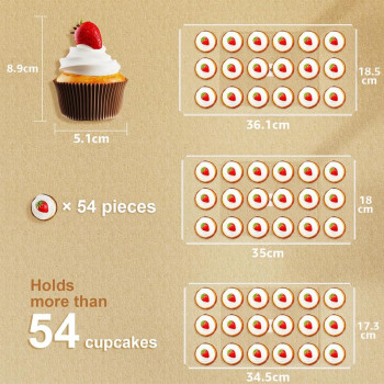 3 Tier Acrylic Serving Tray, Display Stand for Fruits Cupcakes, Catering and Buffet Table Presentations, Reusable Tiered Platters, Clear - Rectangle-Bottom Disconnect - 35L x 18W cm