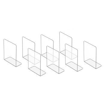 Clear Acrylic Shelf Dividers Closet Organizer, Sturdy Separators for Clothes Purses Bags Towels Home Storage Easy Install, 8 Pack, 30.5 x 22.9 cm