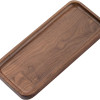 Walnut Serving Tray, Solid Wood Small Rectangle Platter for Bathroom, Dinner, Tea and Coffee, 30 x 12.7 cm, Walnut