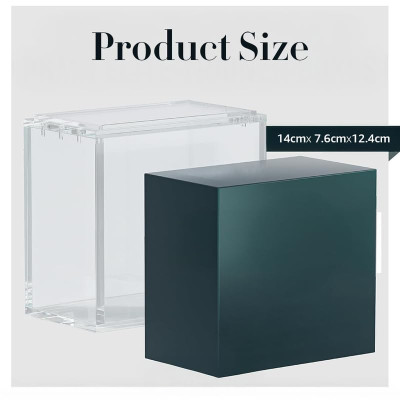Acrylic Case Protector, Stackable, Clear – PKMN Booster Box – 8mm + 5mm – 3 Pack
