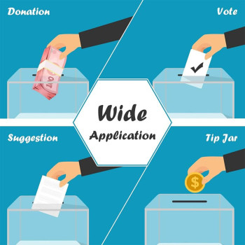 Donation Box with Lock and Key, Acrylic Suggestion Box with Slot and Sign Holder for Fundraising, Voting, Raffle, Tip Jar – Clear – 1 Pack – 15.7 × 11.7 × 10.2