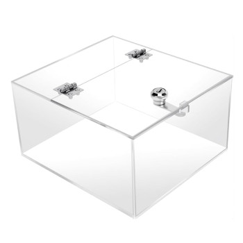 Acrylic Transparent with Lock Medicine Box Storage Box, Clear Medicine Storage Organizer & First Aid Box, for Home & Travel (Clear)