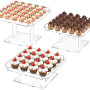 3 Tiered Serving Tray Set, 30.4 cm Acrylic Dessert Table Display Set, Cupcake Stand Buffet Risers for Wedding Birthday Party (Extra Large)