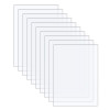 Clear Plastic Sheet Set, Panels for Picture Frames, Glass Replacement, Project Display and Painting Use, Extruded Acrylic, 10 Pieces, 20.32 x 25.4 x 0.11 cm