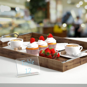 20 Pack Acrylic Mini Chalkboard Signs for Food, Clear Mini Tabletop Chalkboards, Small Buffet Chalkboards for Bakery, Birthday Parties, Message Boards, Weddings and Retail