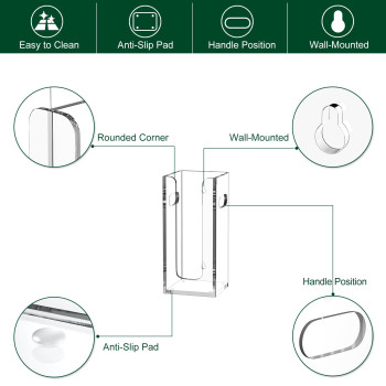 Clear Acrylic Coffee Cup Dispenser with Handles, 1 Compartment Countertop or Wall Mounted Organizer for Hot and Cold Drink Cups and Lids - Transparent