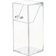 منظم لفرش المكياج من الأكريليك الشفاف، مقاوم للغبار