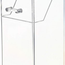 Clear Acrylic Makeup Brush Organizer, Brush & Eyebrow Pencil Cosmetic Holder, Dustproof 