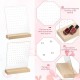 Clear Acrylic Earrings Holders with Wood Bases, 120 Holes (2 pack)(Classic Style)