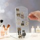 L-Shaped Clear Acrylic Earring Holder, Jewelry Display Stand (72 Holes)