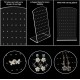 L-Shaped Clear Acrylic Earring Holder, Jewelry Display Stand (72 Holes)