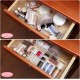 Clear Acrylic Drawer Organizer 2 Pieces 6 Section, Desk Organizer with Dividers 3 Section, Makeup Organizer Drawers Storage