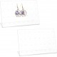 L-Shaped Clear Acrylic Earring Holder, Jewelry Display Stand (32 Holes) (2pack)