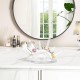Ring Holder, Clear Acrylic 6 Rod Ring Display Stand and Necklace Bracelets Jewelry Organizer for Room decorations and Store event displays