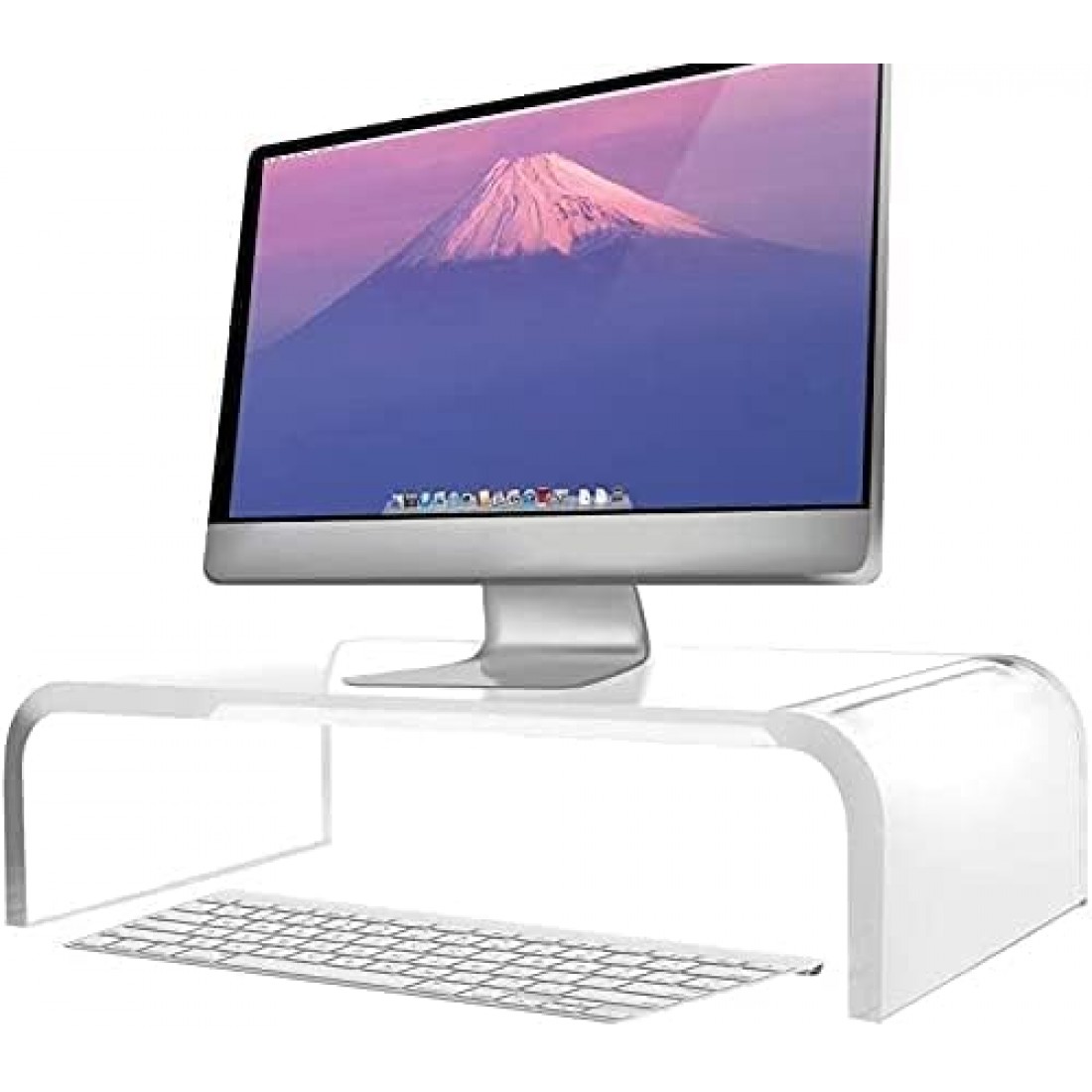 Clear Acrylic Monitor Stand 12mm thickness,(30x20x11 cm) Computer ...