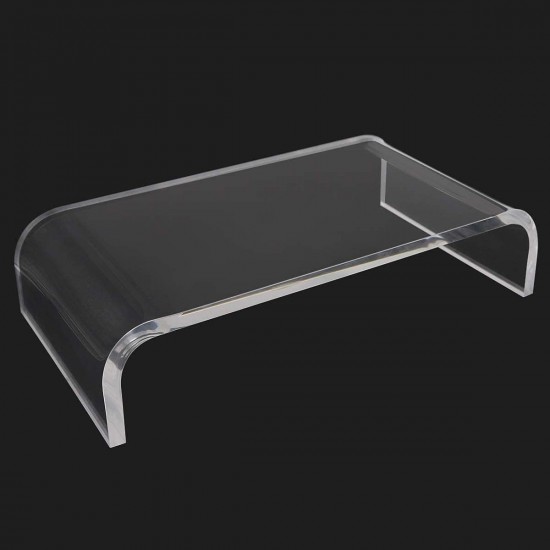 Clear Acrylic Monitor Stand 12mm thickness,(30x20x11 cm) Computer Monitor Riser for Laptop, TV, Stand Riser for Home,Office