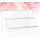 Clear Acrylic Riser Display Shelf 3-layer Countertop Cake Cupcakes Organizer Holder 30cm
