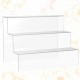 Clear Acrylic Riser Display Shelf 3-layer Countertop Cake Cupcakes Organizer Holder 30cm