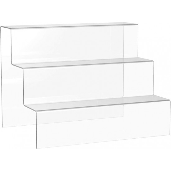 Clear Acrylic Riser Display Shelf 3-layer Countertop Cake Cupcakes Organizer Holder 30cm