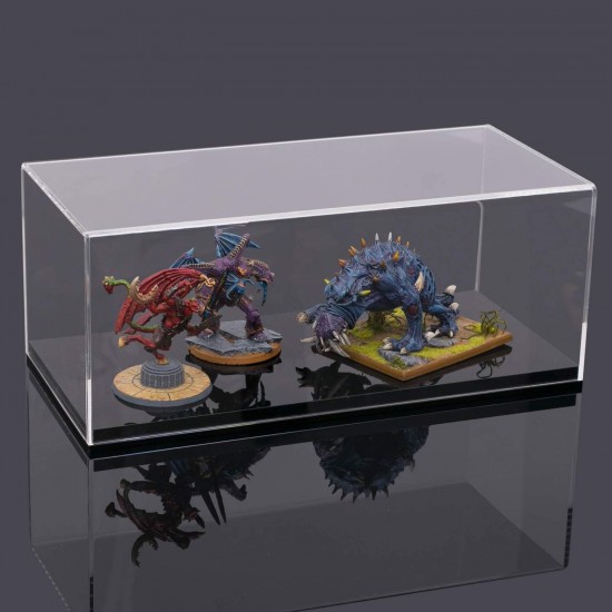 Clear Acrylic Display Case for Small Cars Model, Figures, Various Sizes (34x14x16cm)