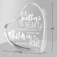 Clear Acrylic Heart Engraved with words of your choice, suitable as a gift for Mother's Day, birthdays or any occasion that requires a souvenir for loved ones (Custom)