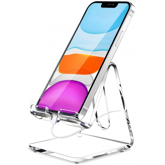 Clear Acrylic Phone Stand for Desk