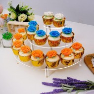 Half Moon Shape Clear Acrylic Display Stand - 3 Tier Stand - Candy Holder for Display or Collections