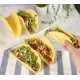 Clear Acrylic Taco Holder Stand Set of 4 Taco Rack Holders Taco Tray for Taco Shells, Restaurant and Home Use, 