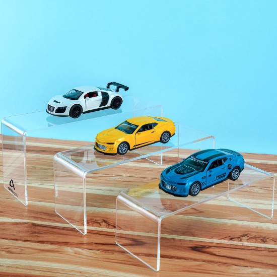 Clear Acrylic Candy and Cupcake Display Riser, suitable for Parties and Special Occasions (6 pieces)