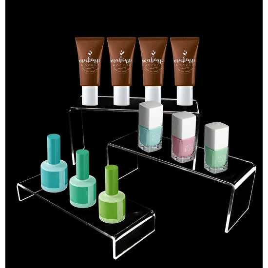 Clear Acrylic Candy and Cupcake Display Riser, suitable for Parties and Special Occasions (6 pieces)