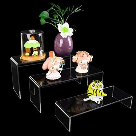 Clear Acrylic Candy and Cupcake Display Riser, suitable for Parties and Special Occasions (6 pieces)