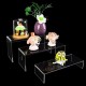 Clear Acrylic Candy and Cupcake Display Riser, suitable for Parties and Special Occasions (6 pieces)