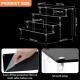 Clear Acrylic Display Risers Stand for Cupcake Desserts & Perfume (4 Tier) ( 32x9.5x3.5 cm )