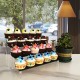 Clear Acrylic Display Risers Stand for Cupcake Desserts & Perfume (4 Tier) ( 32x9.5x3.5 cm )