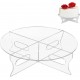 Clear Acrylic Round Cake Stand with Base, (1 Tier) Cupcake Holder Dessert Display Stand, Serving Platter for Tea Party, Birthday Party, Wedding, Baby Shower, Home Decoration