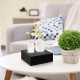 Square Acrylic Display Stand Riser for Accessories, Jewelry Showcase & Food (7 Sizes) (Black)