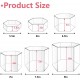 Hexagonal Acrylic Display Stand Riser for Accessories Jewelry ,Cupcakes(6 Sizes) (Clear)