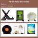 Black Acrylic Cookbook Stand Plate, Holder for Display Picture Frame Stand, Display Stand for Books, Plates, Artwork, Records