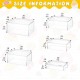  Acrylic Display Stand Riser for Accessories, Jewelry Showcase & Food (5 Sizes) (White)