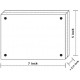 Double sided clear acrylic magnetic photo frame Display Stand (5x7 inch)