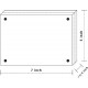 Double sided clear acrylic magnetic photo frame Display Stand (5x7 inch)