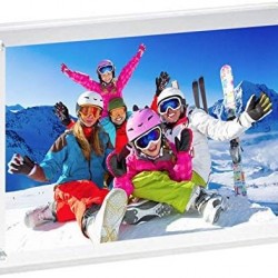 Double sided clear acrylic magnetic photo frame Display Stand (5x7 inch)